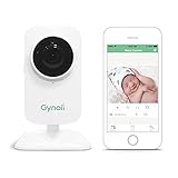 Gynoii ビデオHD赤外線ナイトビジョンと双方向オーディオ付きベビーモニターは、iPhoneやAndroidスマートフォン対応し、タイムラプス動画にして楽しむことができます。 (白) [並行輸入品