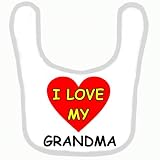 BABY BIB 1016 BLUE RIM I LOVE MY GRANDAD QUALITY FUNNY BABY BIB by SIGNS 2 ALL