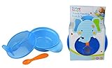 First Steps Travel Feeding Bowl Spoon Set Outdoor Weaning Self Feeding BPA Free by First Steps