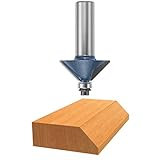 Bosch 85597M 1-15/32-Inch Diameter 35/64-Inch Cut 45 Degree Carbide Tipped Chamfer Router Bit 1/2-In
