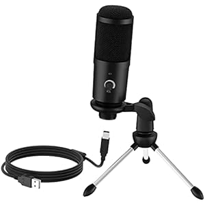 Faunow コンデンサーマイク Usbマイク Pc用マイク 単一指向性 卓上用 ノイズ軽減 音量調節 ミュートボタン Led指示ライト マイクスタンド付き ゲーム実況 配信 在宅勤務 生放送 Skype Youtube Windows Mac Ps4に適応 Geartics