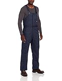 Berne Mens Big-Tall Flame Resistant Deluxe Insulated Bib Navy 4X-Large/Tall [並行輸入品]