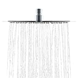 AKDY Luxury Diameter Ultra Thin Round Rainfall Style Stainless Steel Shower Head, 9' [並行輸入品]