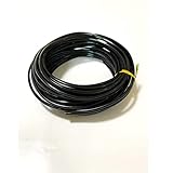 ST TS アルミ クラフト ワイヤー 針金 3mm 10m アルミ線 DIY 手芸 アルミワイヤー ワイヤーアート (02 ブラック)