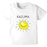 anbaby(アンベイビー)名入れできるオリジナルベビーTシャツ　 スマイル 90cm