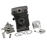 Baosity チェーンソー部品　キャブレター　シリンダー　ピストン　ピン　スパークプラグ　オイルポンプ　STIHL MS180 018対応