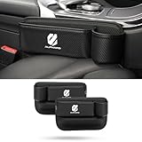 【アルファード専用】シートサイドポケット ALPHARD 専用 車内 隙間 収納 ケース アルファード 20系 30系 40系 車 サイド収納ボックス 大容量 ドリンクホルダー付き 小物入れ 落下防止 カー用品 カーアクセサリー PUレザー 直径7cm以内ボトルを入れ 運転席と助手席セット2個入り (アルファード専用+カーボン調)