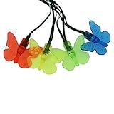 ALEKO 20LEDBUTTERFLY 20 LED Butterfly Solar Powered Decorating String Lights, Butterfly [並行輸入品]