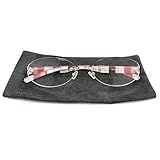 [青山眼鏡] ブルーライトカット 老眼鏡 レディース rd9502 +1.50 ブルーライト 39％カット フレームレス オーバル ツーポイント