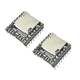 Aideepen 2個セットMini MP3プレーヤーDFPlayer WMVデコーダーTFマイクロSDカードUディスク音声ボイス音楽モジュール Arduino UNO用 (2PCS)