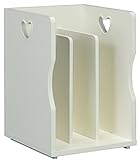 スタッキング式マガジンラック4個組 ホワイト