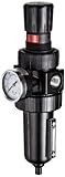 Parker 07E44A13AC One-Unit Combo Compressed Air Filter/Regulator 3/4 NPT Metal Bowl with Sight Gauge