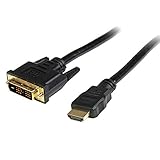 StarTech.com HDMI - DVI-D変換ケーブル／5m／オス-オス／ブラック／モニター アダプター コード／ディスプレイ コンバーター HDDVIMM5M