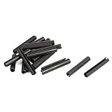 Hi joy ダウエルピン　炭素鋼素材　ブラック　M3 x 20mm　ファスナー　20枚入り