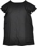 アビックス マミールナ 2段フリル袖授乳トップス M ブラック T/R天竺 935018