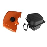 Fityle エアフィルター　マフラー　ガスケット　クリーナー　カバー　交換部品　STIHL 038 380 MS380 MS381 038AV用