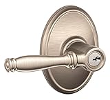 Schlage f51abir619wkf f51 a Birmingham 619 WKFウェイクフィールドDeco Roseエントリドアロック、サテンニッケル