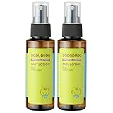 babybuba (ベビーブーバ) ベビーローション 【 ベビー オーガニック ローション 】 保湿 スプレータイプ ベビースキンケア 日本産 全身 リラックス効果 (0ヵ月～) 100ml 【2本セ