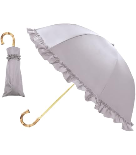 Amazon｜カミオジャパン ピンクトリック 日傘 晴雨兼用 完全遮光 2段折