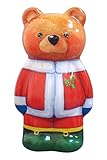 クリスマス クマ型 ティンボックス （ベアー×緑の靴） PEI1020GR