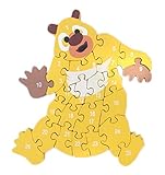 Yuelian(TM) 子供知育玩具 幼児 木製のおもちゃ 玩具 アルファベットや数字 クマちゃん 動物 遊具 木製パズル 組み合わせ