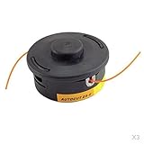 Flameer トリマー部品　2個/3個セット　オートカット　ナイロン ライン バンプヘッド　STIHL FS55 FS70 FS80 FS100 FS120適用　 - 3個セット