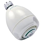 Earth Massage Showerhead Finish: White, Flow Rate: 1.5 GPM [並行輸入品]