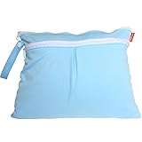 Damero New Cute Travel Baby Wet and Dry Cloth Diaper Organizer Bag, Blue by Damero