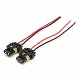 ILS - Pair H10 9145 Power Line Wire Connector Plug Adapter Harness For Fog Light Lamp