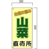 安全・サイン8 山菜販売 山菜直売中 看板 (1) 600×300mm