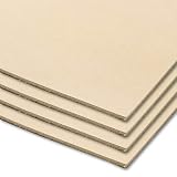 10cube Leathermart ヌメ革 きなり タンロー 国産 / 厚みが選べる4枚セット A5サイズ(210x148mm) (2.0ｍｍ2枚/2.0ｍｍ2枚)