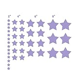 n. Sunforest 40ライラックStars Confettiビニール壁デカール取り外し可能なDIY飾りステッカー赤ちゃん保育園壁アート壁画