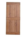 36 " x84 " Knotty Alder天然木製プライミングソリッドコアBarn内部スライドドア