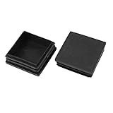 uxcell スクエアチューブ挿入　プラスチック正方形キャップ　50mm x 50mm　エンドブランキング