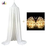 Pericross-キッズベッドキャノピーライト付き (ホワイト)