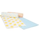 Gerber フランネルブランケット 男の子用 4パック US サイズ: One Size