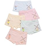 キッズ ブリーフパンツ【 5枚セット】　女の子パンツ　女の子下着 ガールズ下着 女児　綿 シンプル (M)