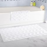 Lavish Home 2 Piece Chevronバスルームマットセット 67-0025-W
