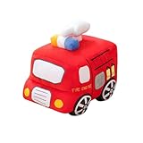 Apaeofl 消防車の 消防車ぬいぐるみモデル 消防車 ソフトぬいぐるみ 車のぬいぐるみ 枕を投げる ぬいぐるみ枕消防車 ぬいぐるみ消防車 消防車のおもちゃ ソファ消防車枕 pp綿 (【消防車】28cm)