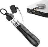 YFFSFDC USB4.0対応 USB Cケーブル Type-C オス - メス、オス - オス延長コンバーター 240W PD急速充電 80Gbps 高速データ転送 16K@60Hz 映像出力 Emark チップ搭載 TPE 素材 アルミニウム合金コネクタ 超短 13.7cm 多機能 鍵付き 持ち運び便利 MaBook/Pad/OTG/VR/外付け SSD 対応 (ブラック)