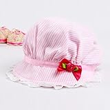 RosyClouds　レッドちゃん、幼児用の日よけ帽子　女の子　男の子　超可愛い、おしゃれのハット！　UVカット　紫外線対策 (ピンク)