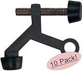 Designers Impressions Oil Rubbed Bronze Lite Duty Hinge Pin Adjustable Door Stop : 7242 - 10 Pack [並