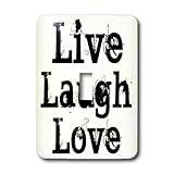 3drose LLC lsp _ 23672 _ 1 Live Laugh Love Single切り替えスイッチ