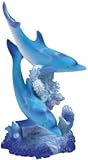 High Quality SS-G-90065 Marine Life Two Dolphin Design Figurine Statue Decoration Collection