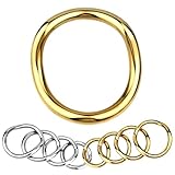 Yemaxコックリング ペニスリング 金属 φ45mm*1個cock ring 304ステンレス鋼流線型の美しい弧形リング設計ペニス リング アダルトグッズ 男性用 ペニスリングsex toys男性for menグランスリングペ二スリング防水温冷プレイ金色