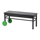 IKEAリサイクルのベンチ、ブラック228.1188.222