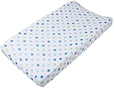 Breathable Baby Blue Mist Dot Changing Pad Cover by Breathable Baby (English Manual)
