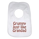 Grumpy Just Like Grandad Funny Baby Bib by 2Personal