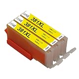 キヤノン用互換インクカートリッジBCI-381XLY イエロー3本セット 大容量 残量検知機能ICチップ付き 対応プリンター機種: PIXUS TS8230 TS8130 TS8330 TS6230 TS6130 TR9530 TR8530 TR7530 TR703 TS6330 TS7330インク製造