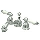 要素のデザインes3951plクロムシカゴダブルハンドル4 " to 8 " Mini Widespread洗面所蛇口Wi